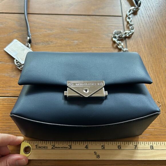 Michael Kors Navy Crossbody/Shoulder Bag with Silver/Metal. New with tags. - Picture 6 of 9